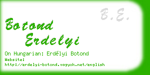 botond erdelyi business card